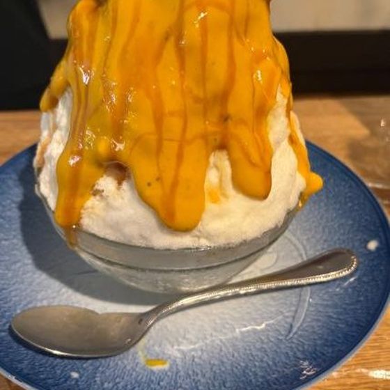 季節限定 パンプキンのかき氷